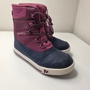 Merrell Snow Bank 2.0 Boot Berry(Purple/Navy) Size 4